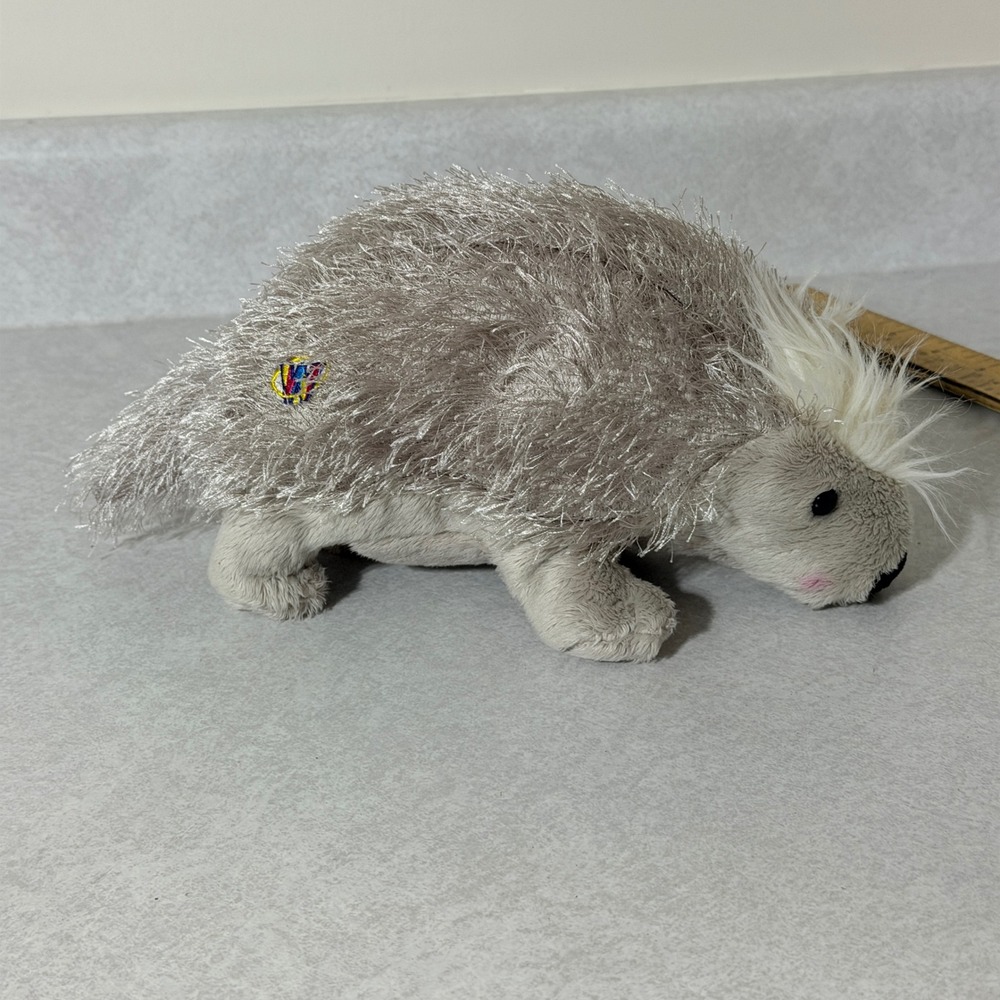 Ganz Webkinz Porcupine HM368 Plush Silver Grey Stuffed Animal Toy Retired 9 Inch